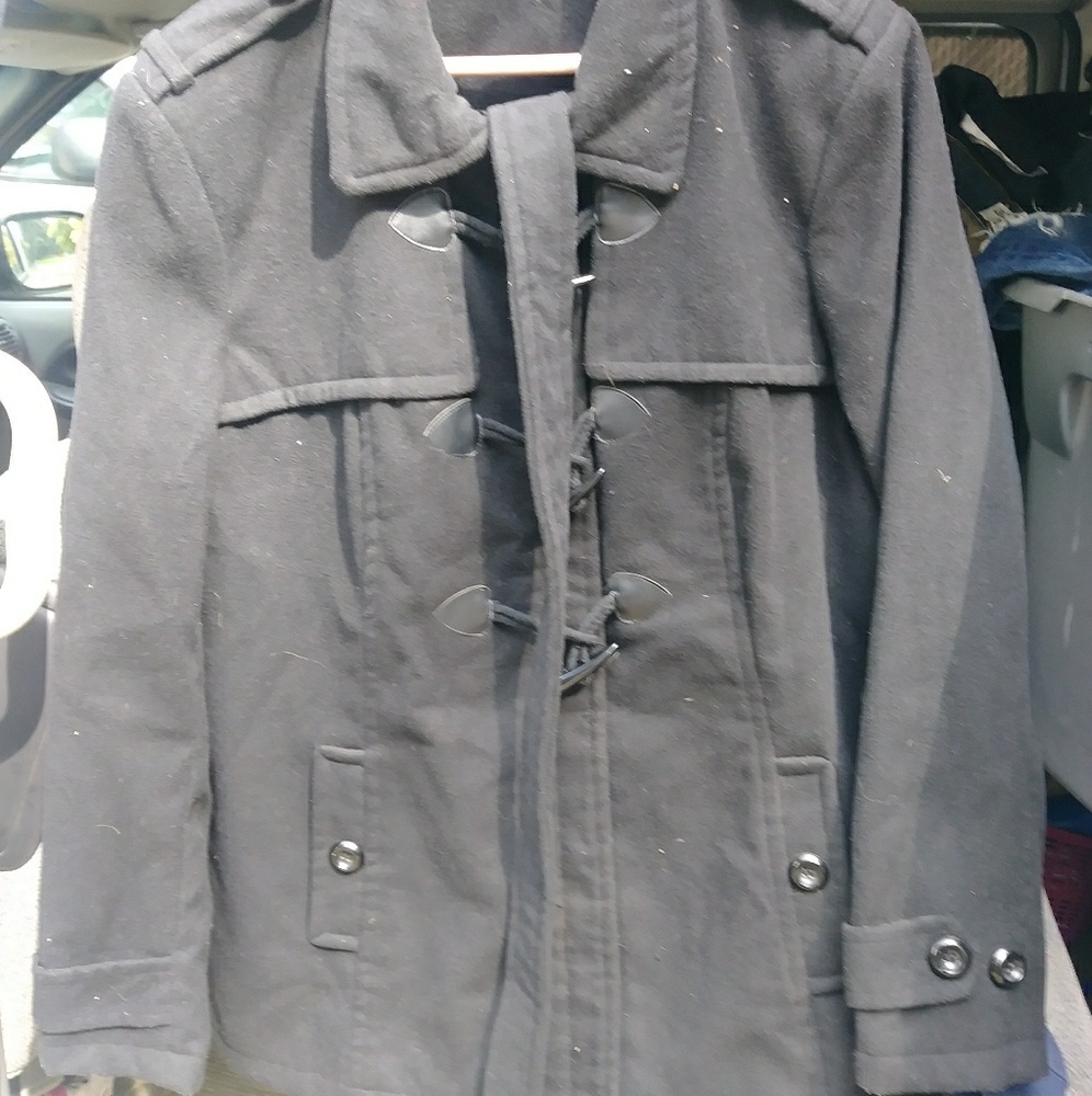 Womens pea coat* Black